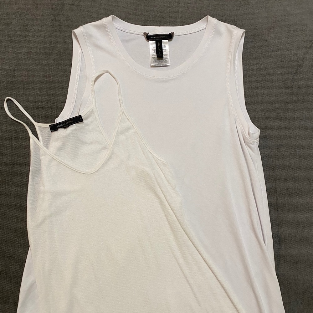 Two BCBG Max. White shirts